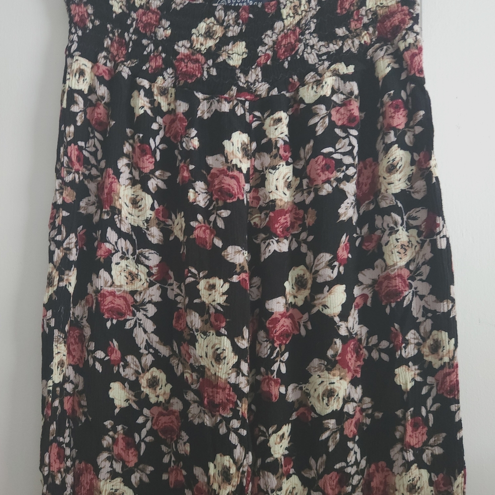 Boom Boom Jeans Black Floral Wide Leg Pants - Picture 2 of 4